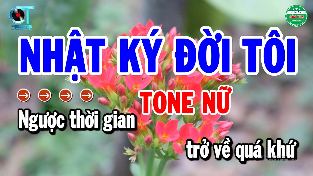 Karaoke Nhật Ký Đời Tôi Tone Nữ Nhạc Sống Beat Mới Nhất 2024 | Cẩm Tiên Organ