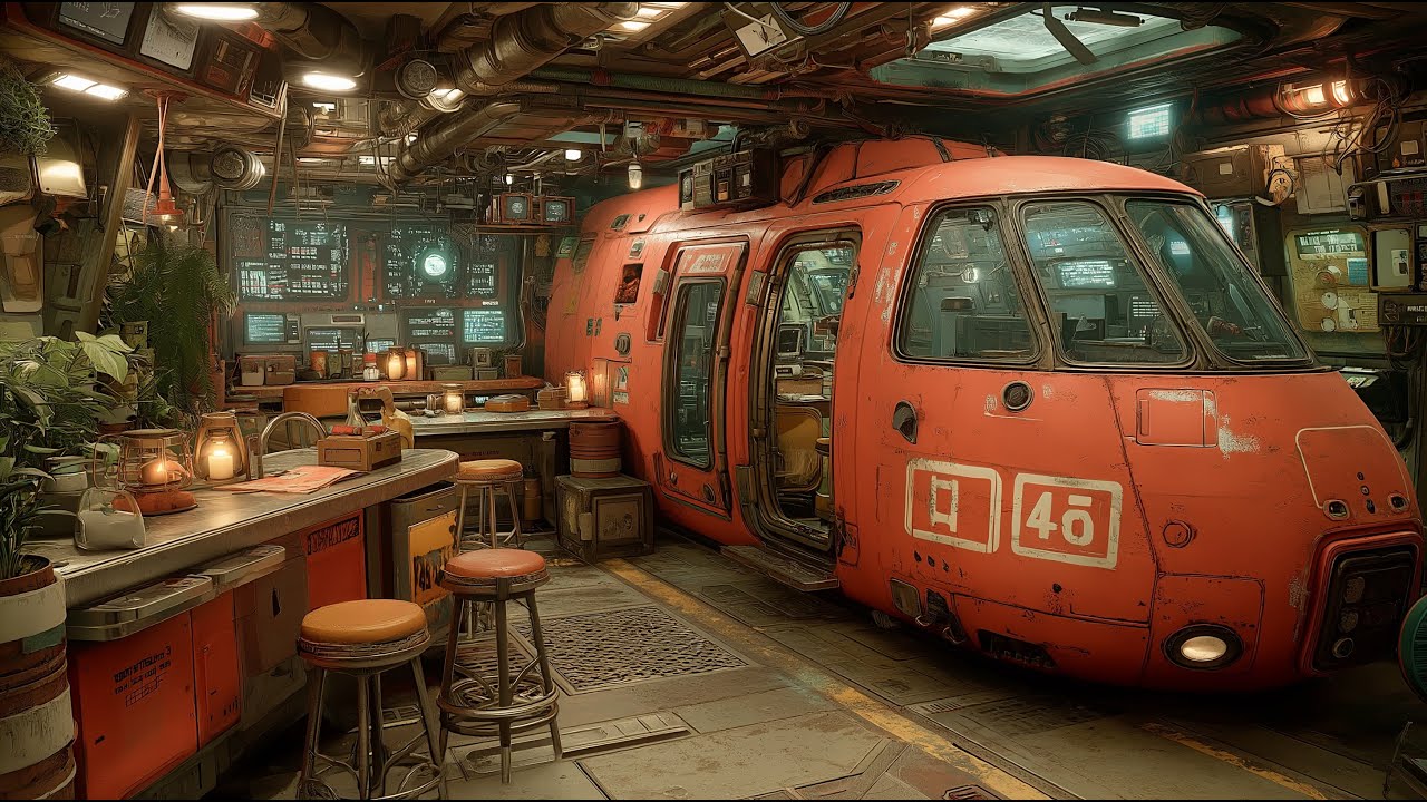 You Are Safe Here | A Cozy Post-Apocalyptic Train Station Habitat for Focus & Calm
