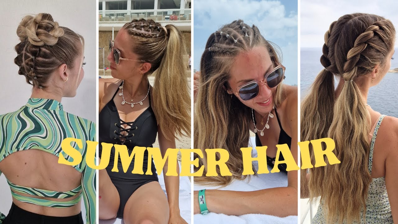 💛💦 COIFFURE PRATIQUE POUR L'&Eacute;T&Eacute; A FAIRE SOI M&Ecirc;ME 💦 DIY SUMMER HAIRSTYLES 💦 ASTUCE COIFURE FACILE 💦