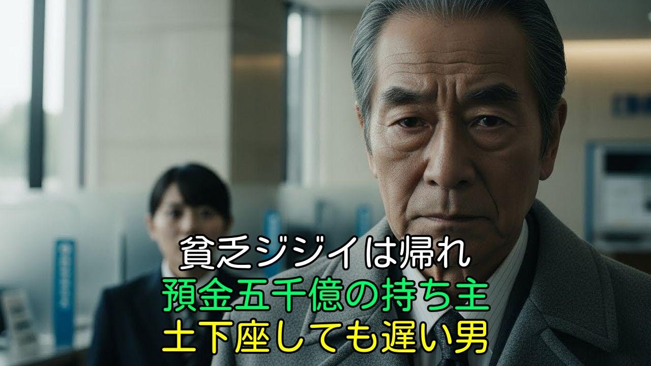 【スカッと】「貧乏ジジイは帰れ」と杖で叩いて追い出した直後、5000億円が他行へ。老人の正体を知った銀行員の末路