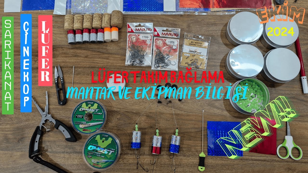 YEMLİ MANTARLI ÇİNEKOP LÜFER TAKIMI HAZIRLAMA | ETKİLİ 3 FARKLI TAKIM