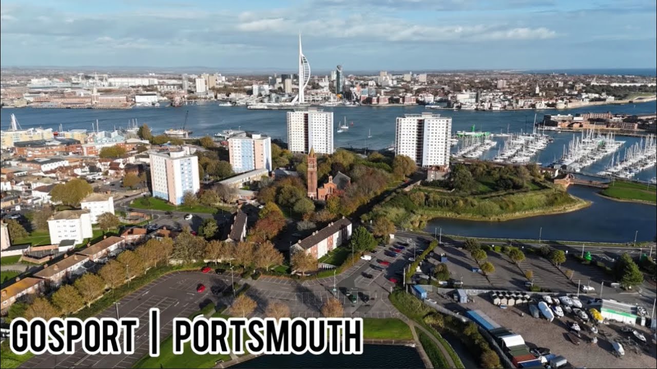 Gosport | Walpole Park Haslar Lake | Portsmouth #dronefootage #dji 