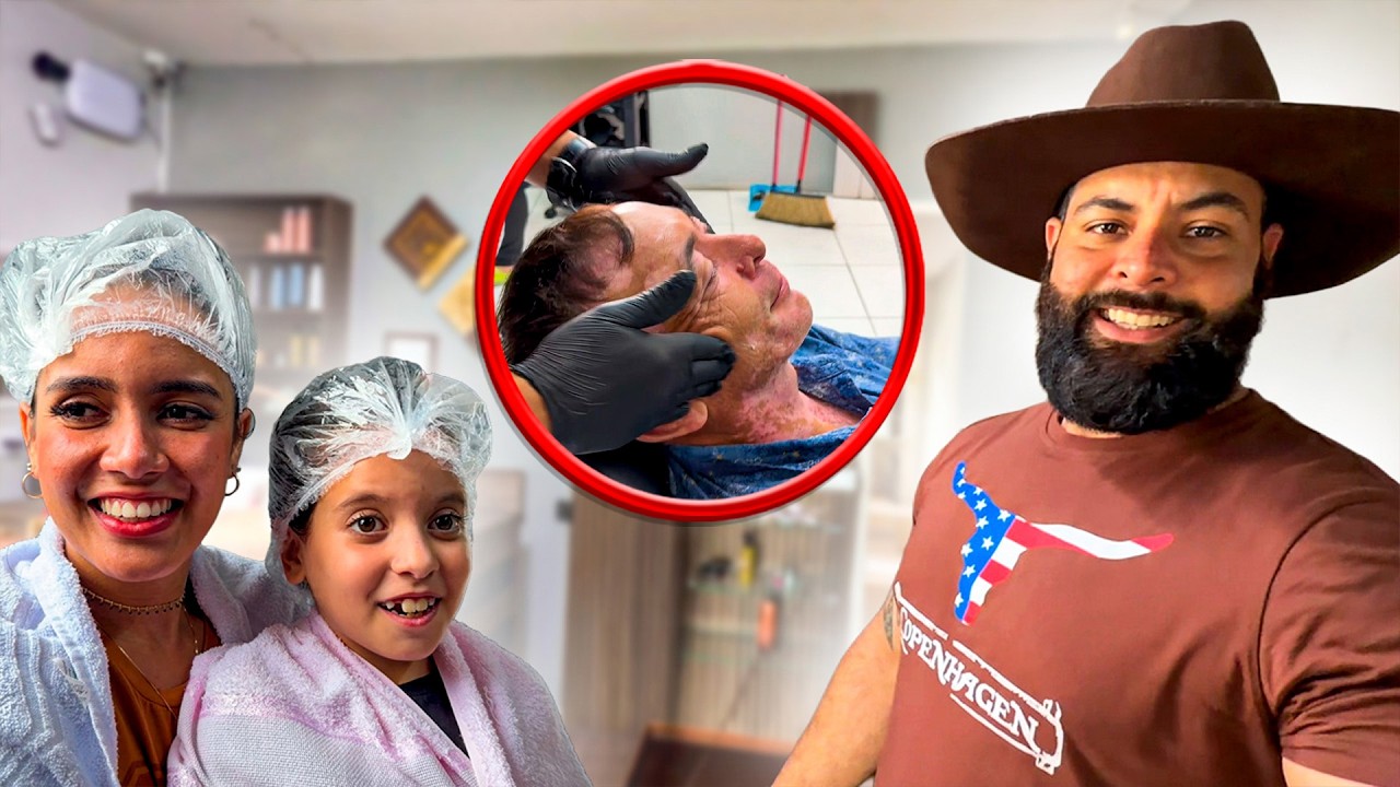 SURPREENDEMOS A FAMILIA DO CASEIRO COM UM DIA NO SALÃO DE BELEZA
