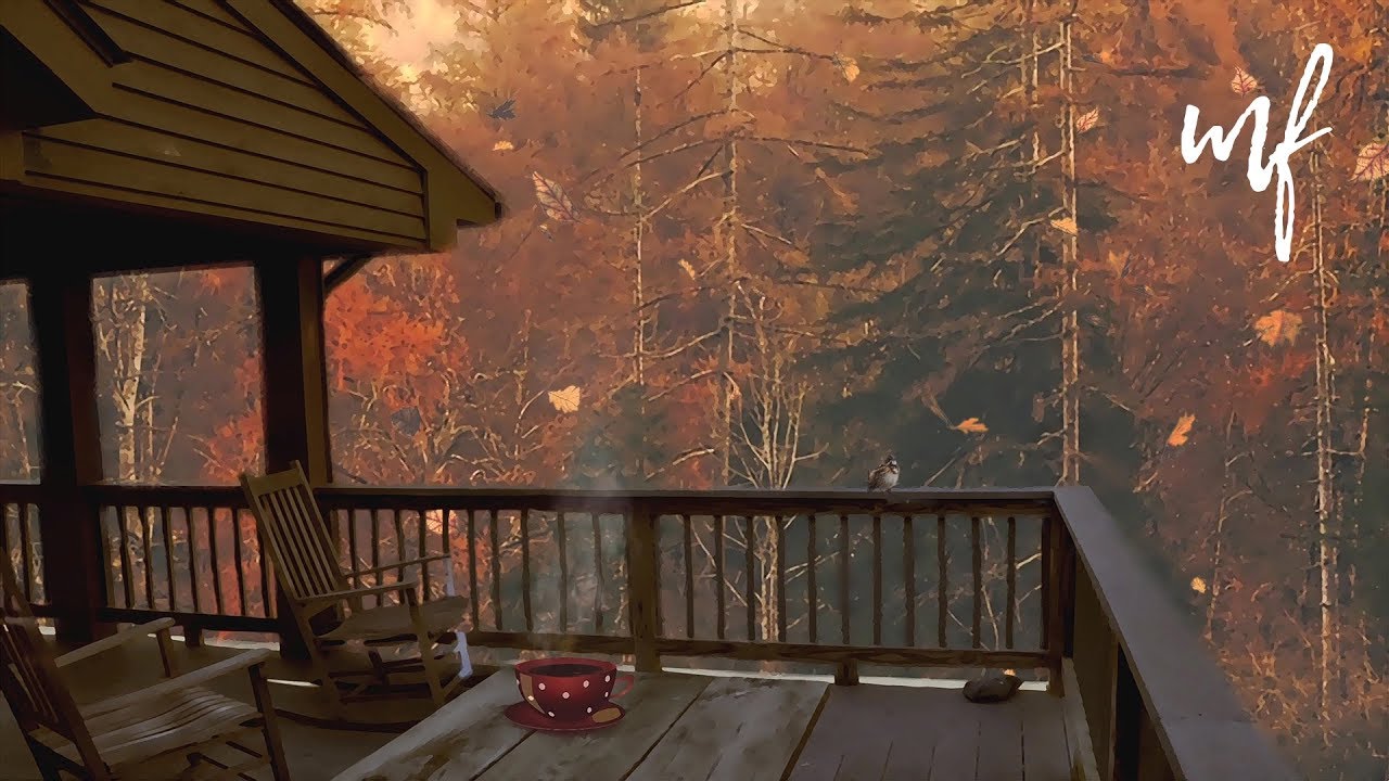 Autumn Porch Tea Time ASMR Ambience