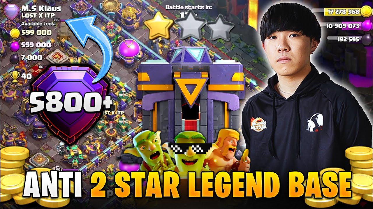 Top 10 TH15 Legend Bases + Link | Global Top Legend Player Base | Anti 2 Star Trophy Pushing Bases |