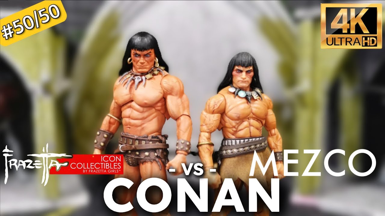 Icon Collectibles Conan vs Mezco Conan The Barbarian 1/12 action figure Unboxing & REVIEW #conan