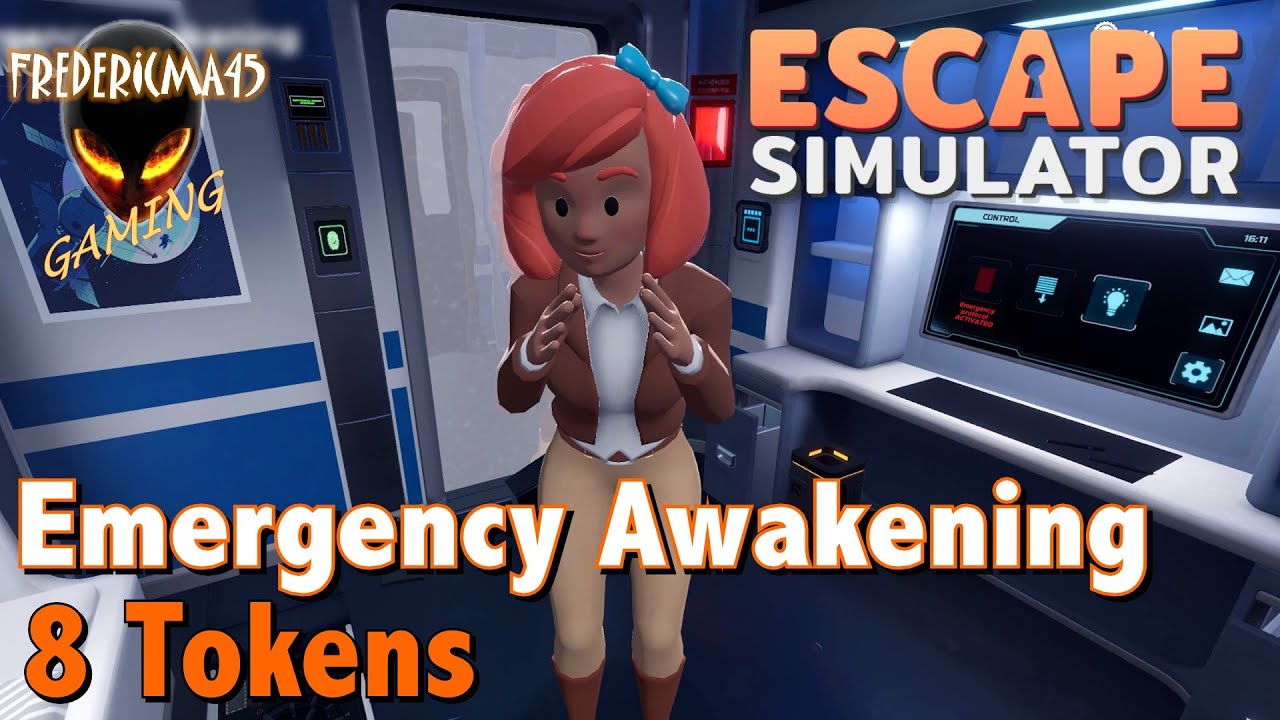 Escape Simulator : EMERGENCY AWAKENING Adrift in Space / 8 Tokens Location - Mystic Toy Achievement