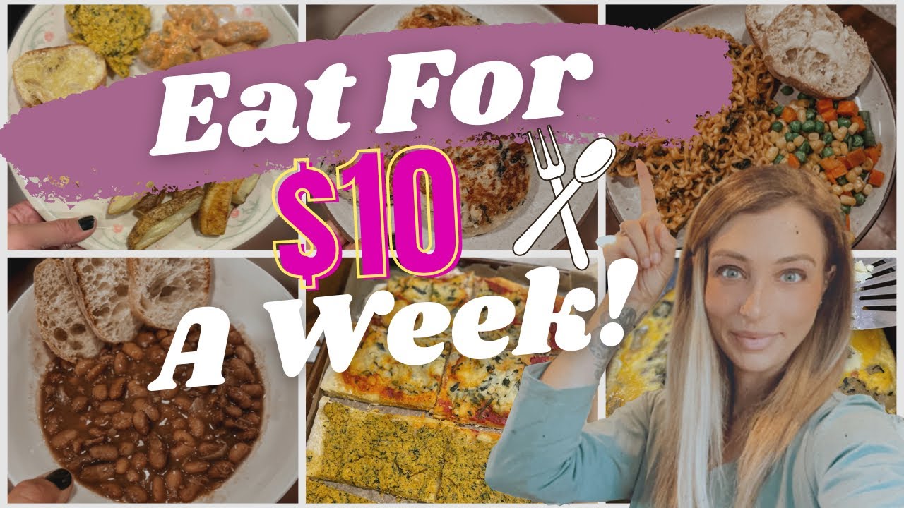 EXTREME BUDGET CHALLENGE| A WEEK OF MEALS FOR $10| CHEAP RECIPES