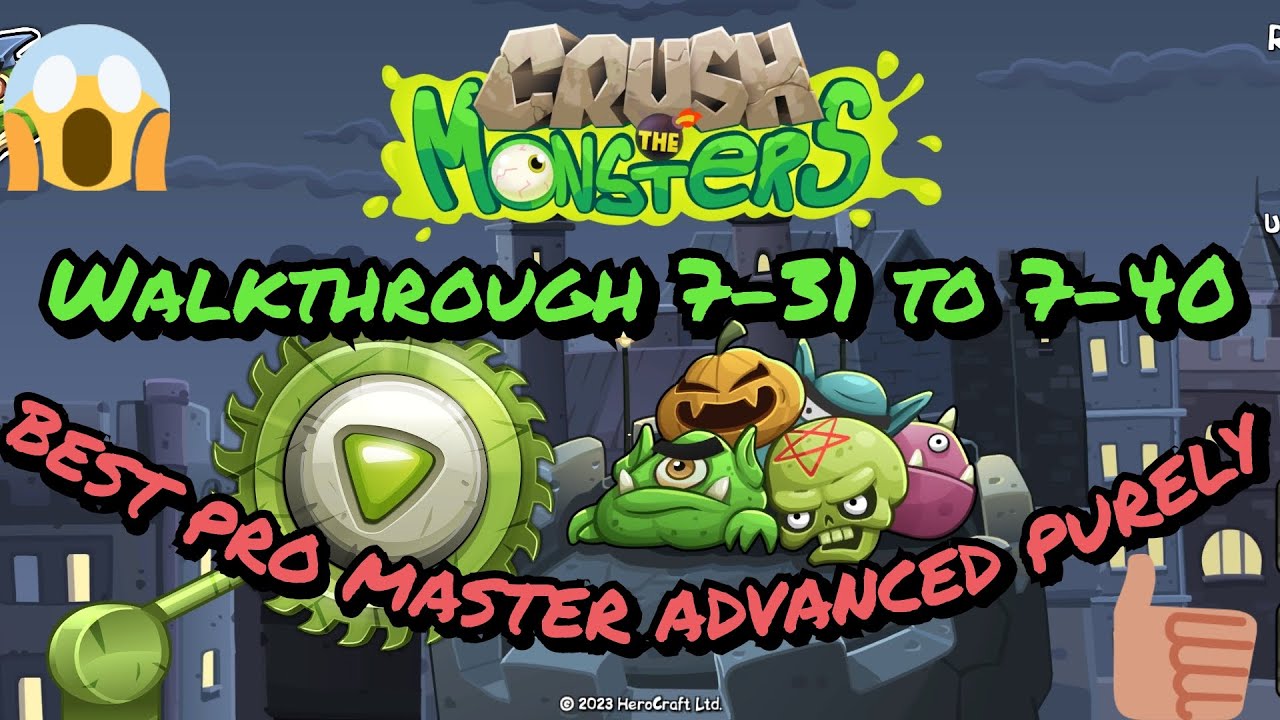 Crush the Monsters Roly Poly PRO Walkthrough all levels 7-31 to 7-40 #funny #gaming #viral #trending