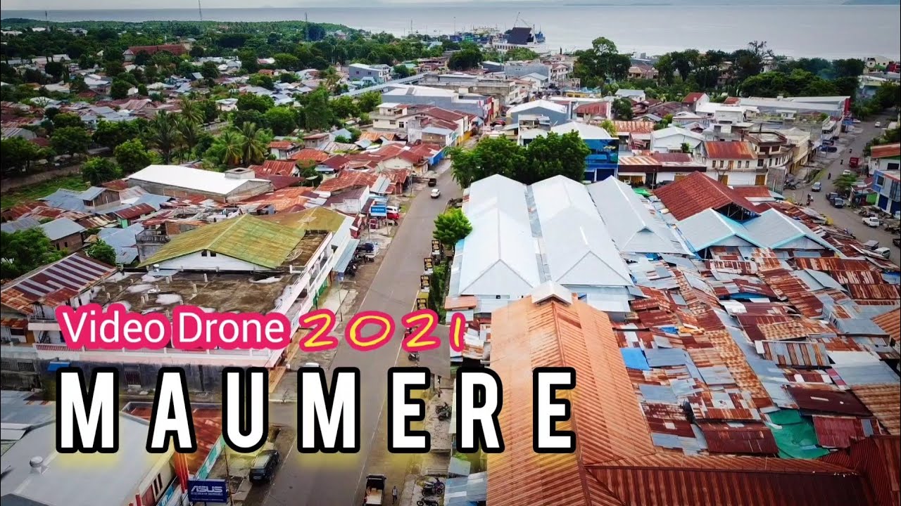 Vidio udara Kota Maumere 2021_lingkar luar semakin cantik dan ramai