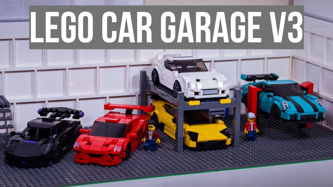Building (Another) LEGO Speed Champions Garage [LEGO Garage Tutorial]