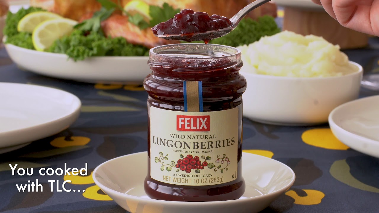 Make your Thanksgiving meal special with Felix Lingonberry Jam.