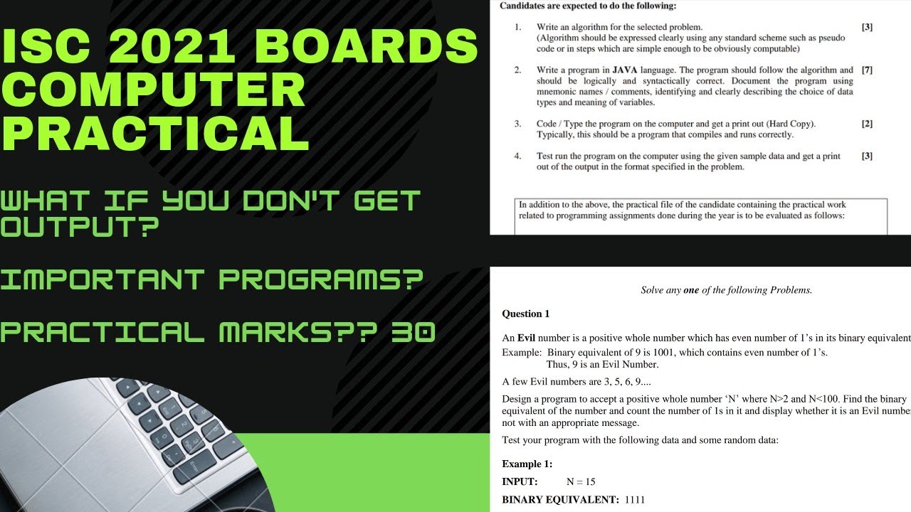 ISC 2021 BOARD COMPUTER PRACTICALS || MUST WATCH || CLASS 12