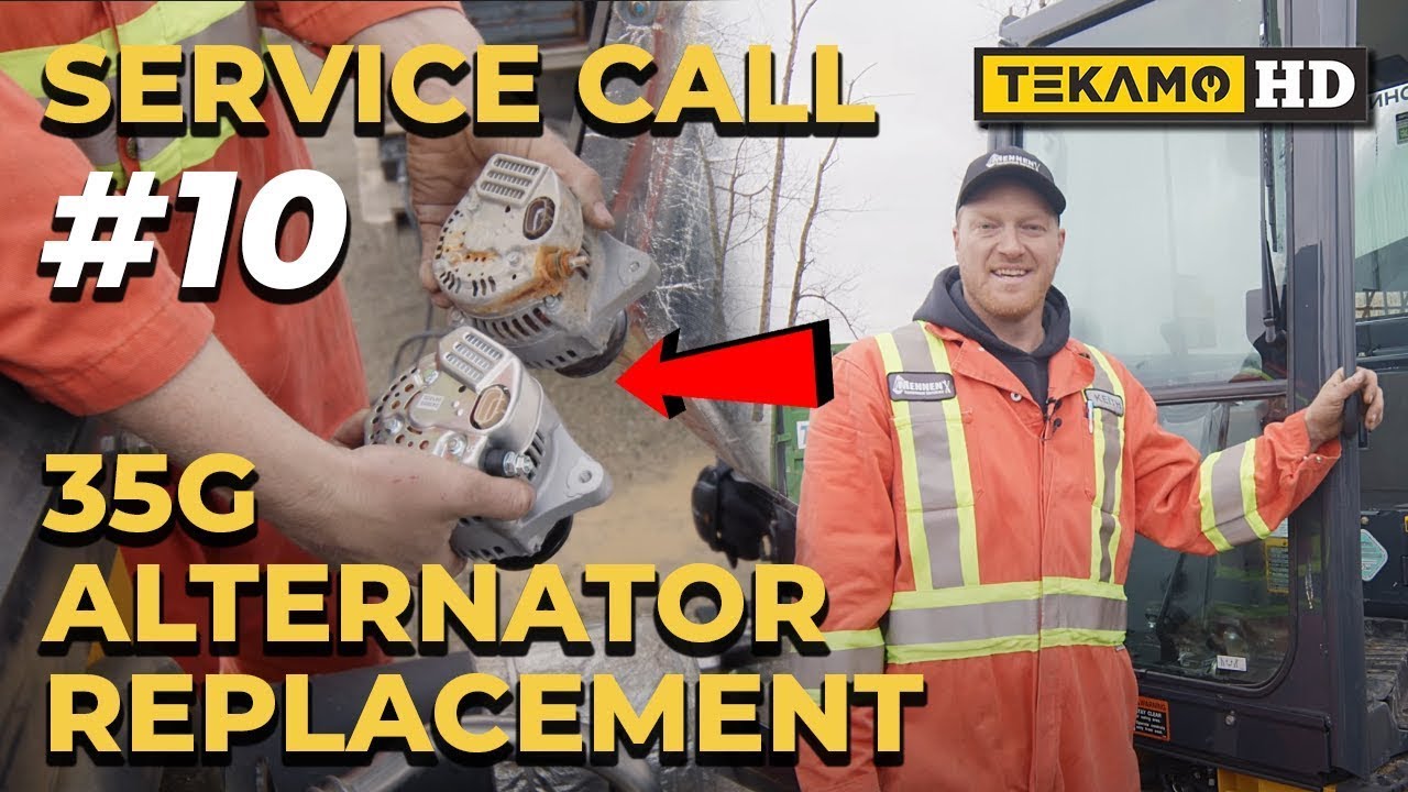 John Deere Alternator Replacement on a 35G Mini Excavator: Service Call Series