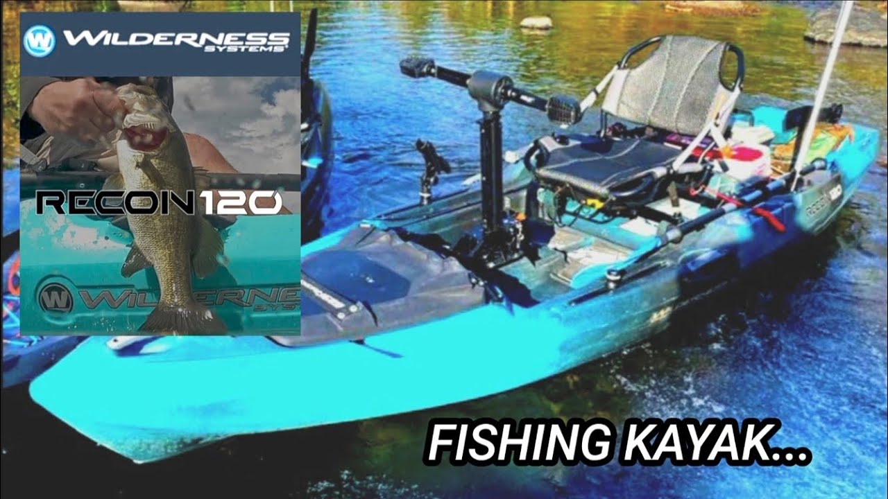 KAYAK de pesca Wilderness Systems RECON 120 con sistema de pedales y Timón.