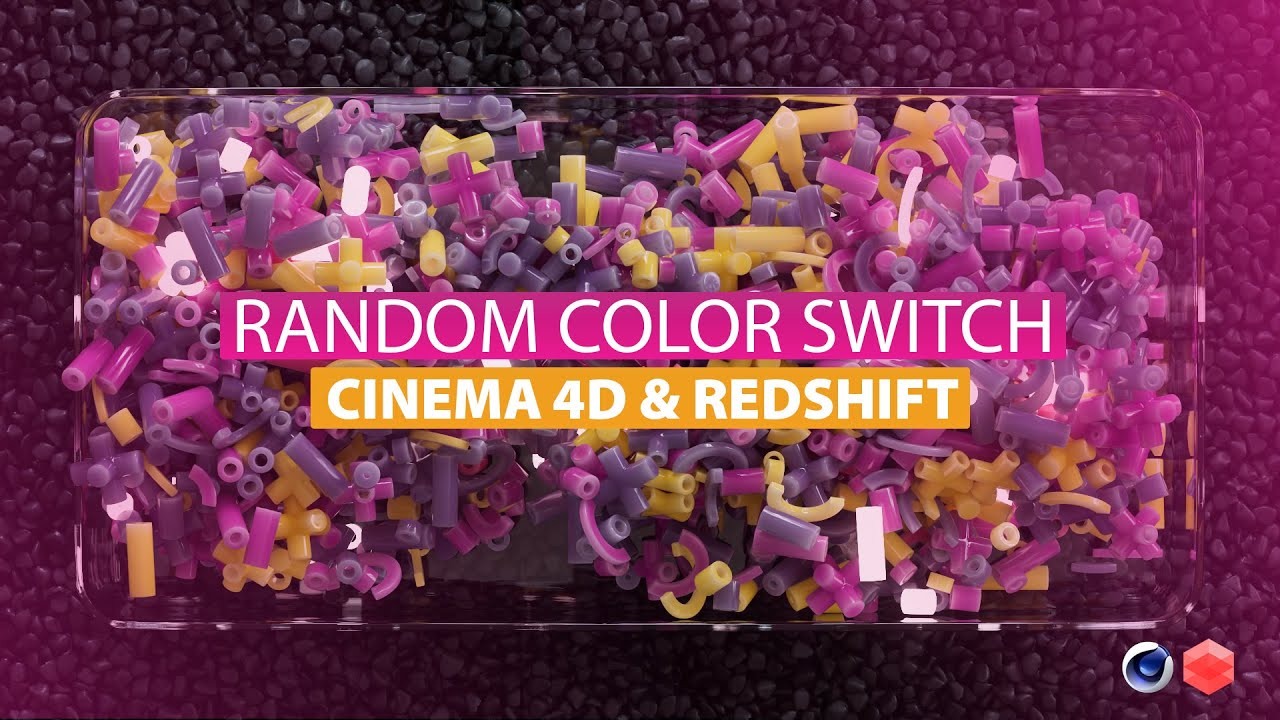 Next-Level Color Control in Redshift for Cinema 4d with the Random Color Switch Node!