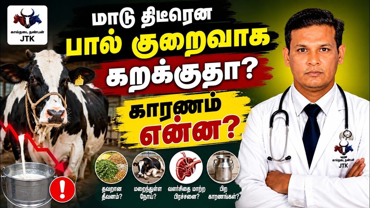 பால் உற்பத்தி குறைவதற்கு காரணம் என்ன????