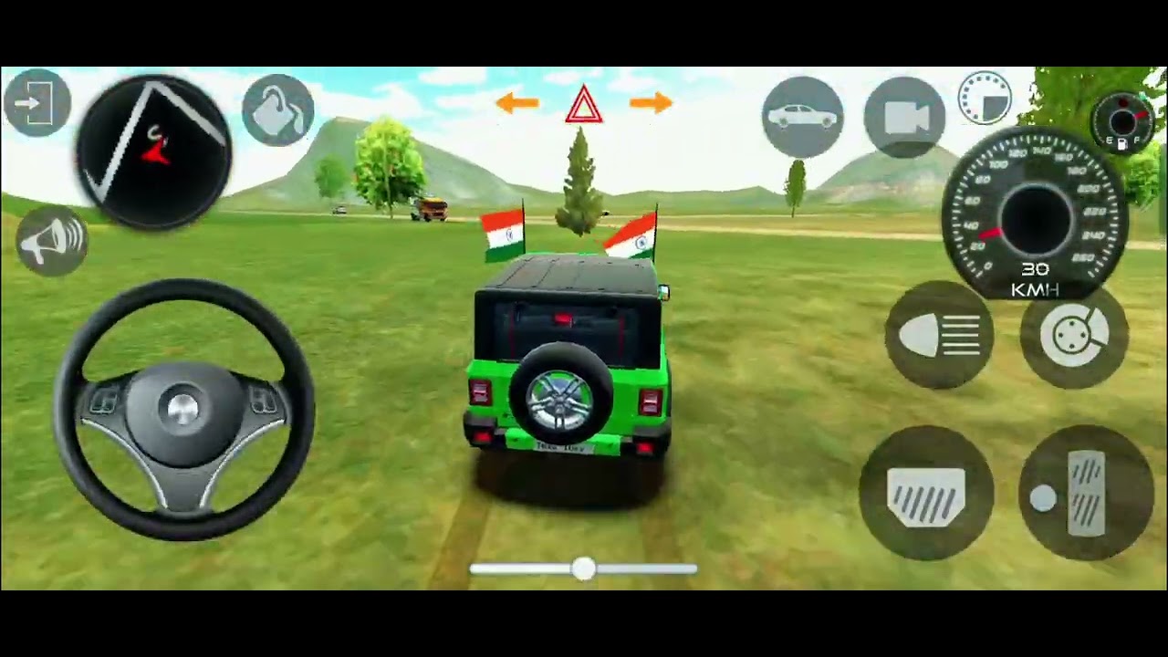 Modified Mahindra Thar👿Games:Indian Red Thar (Gadi Wala Games) Car Game Android Game 