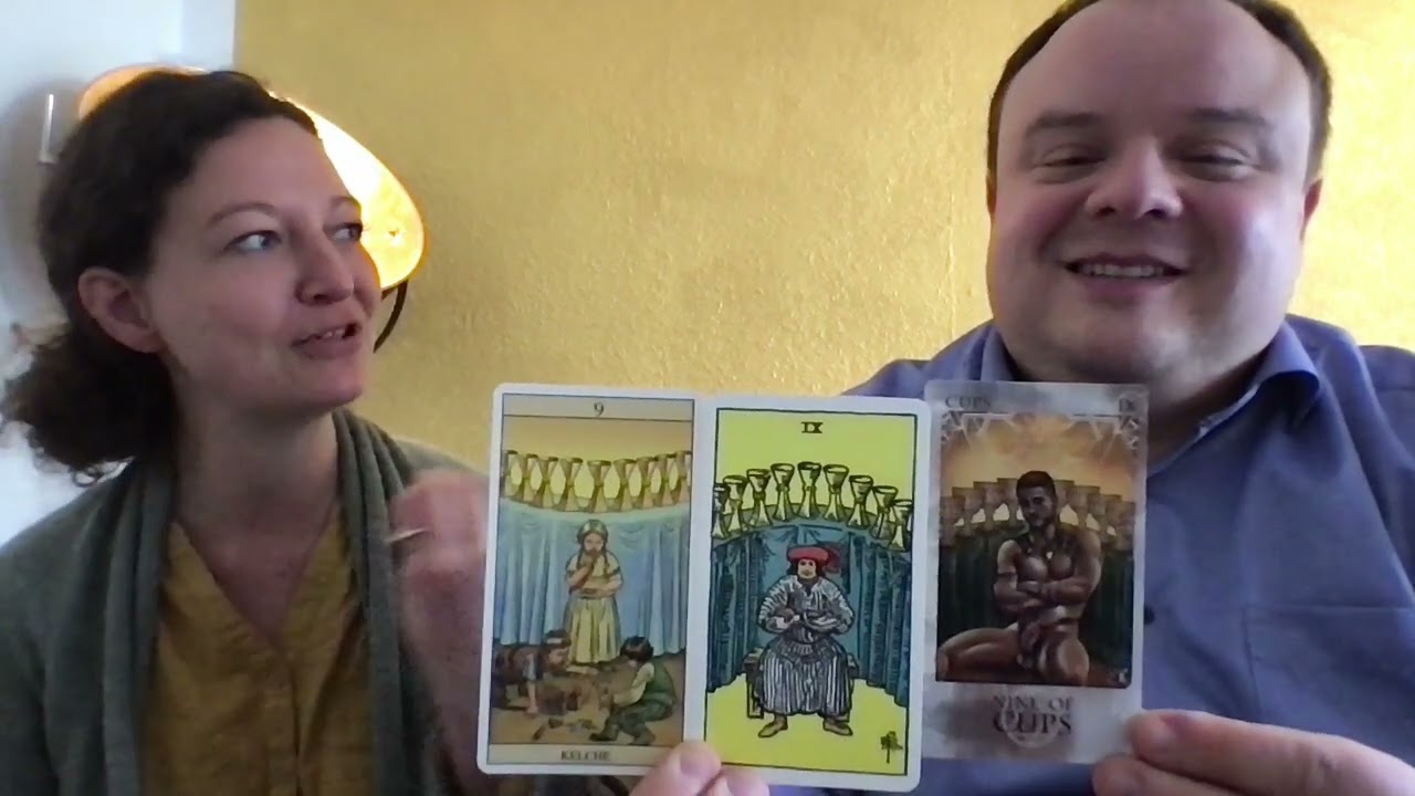 Tarot - Tageskarte - 9 der Kelche - Neun der Kelche - F&uuml;lle