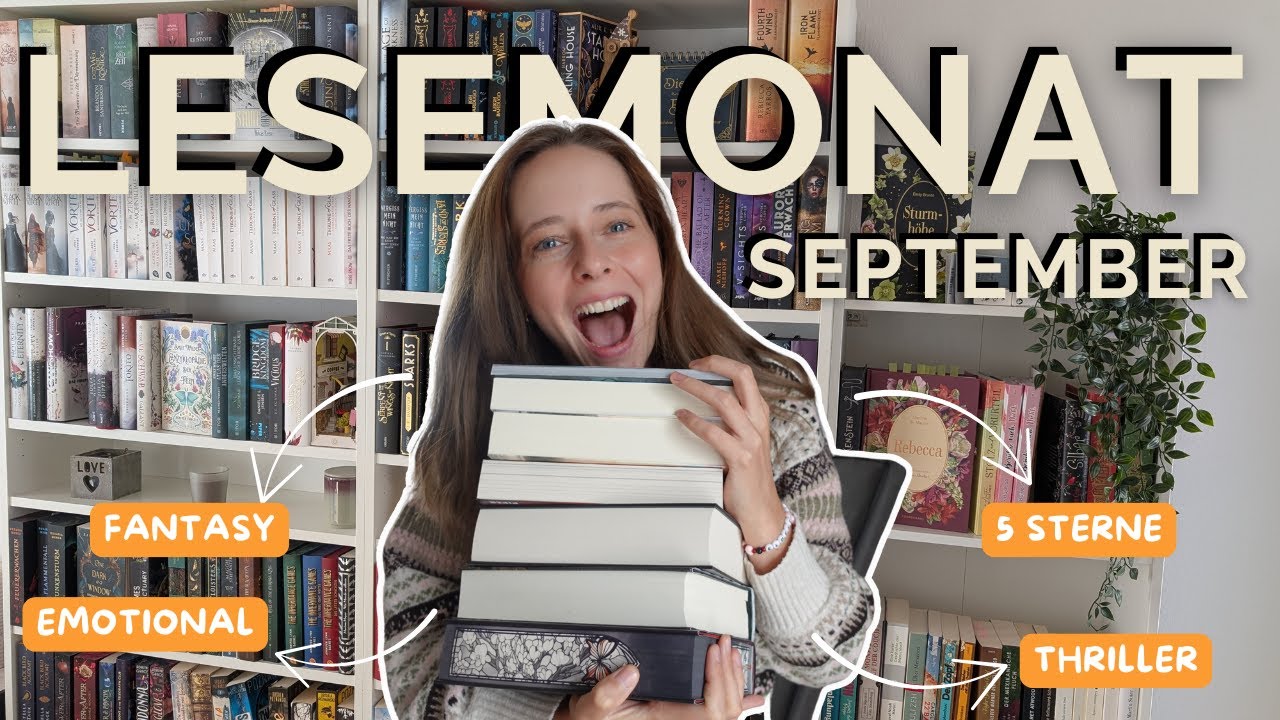 3 x 5 STERNE! ⭐️  Mein Lesemonat September mit 9 Titeln & KEINEM Flop 👌