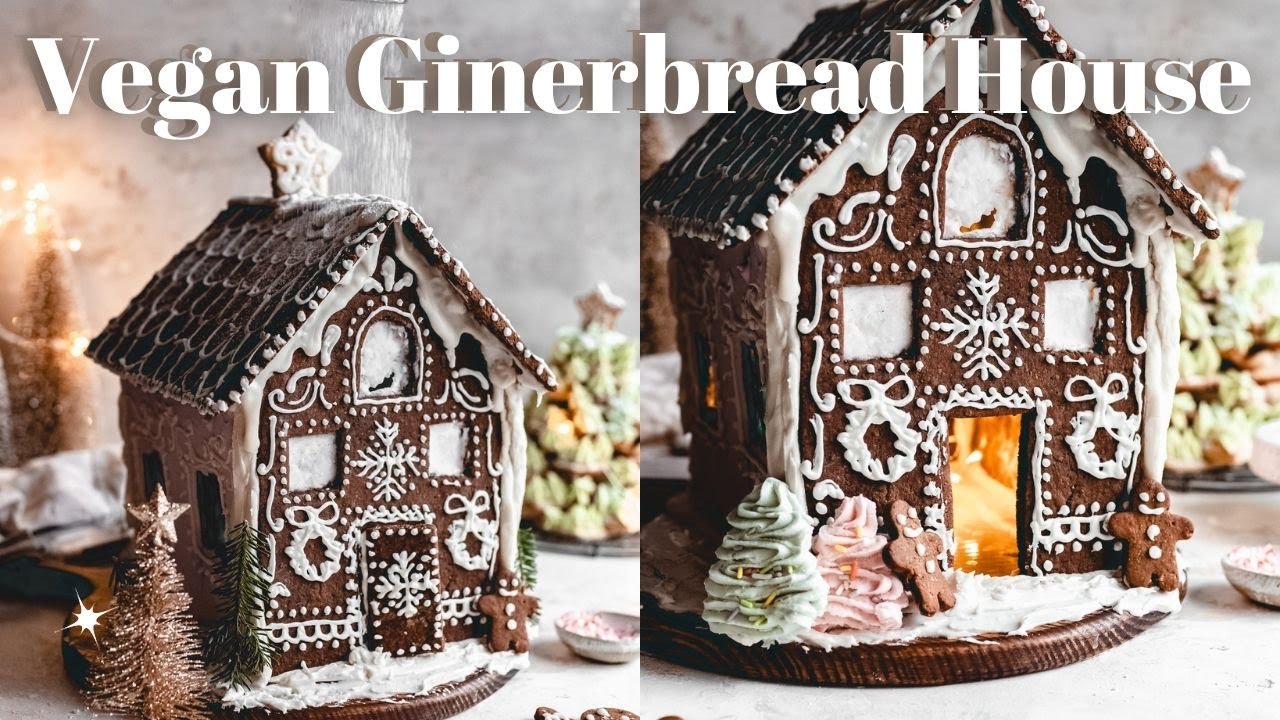 How to make a gingerbread house | Vegan Gingerbread House Recipe!
