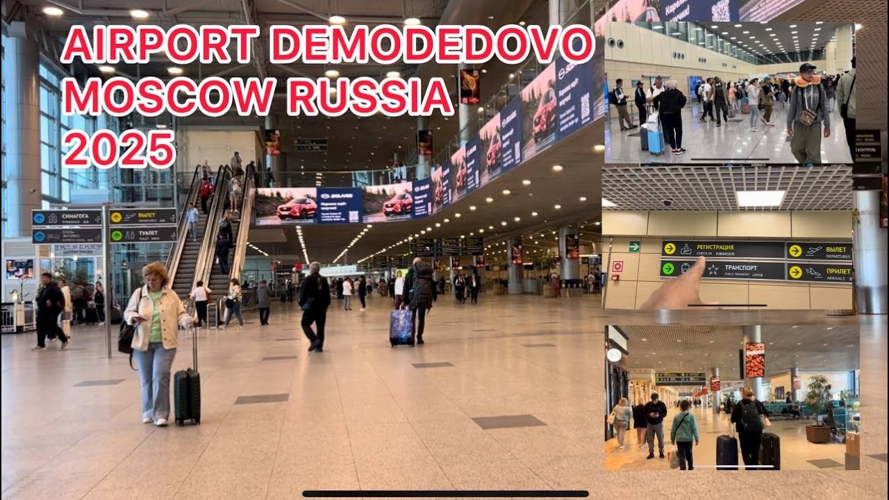 DEMODEDOVO Airport Moscow Russia | ARRIVALS - DEPATURES
