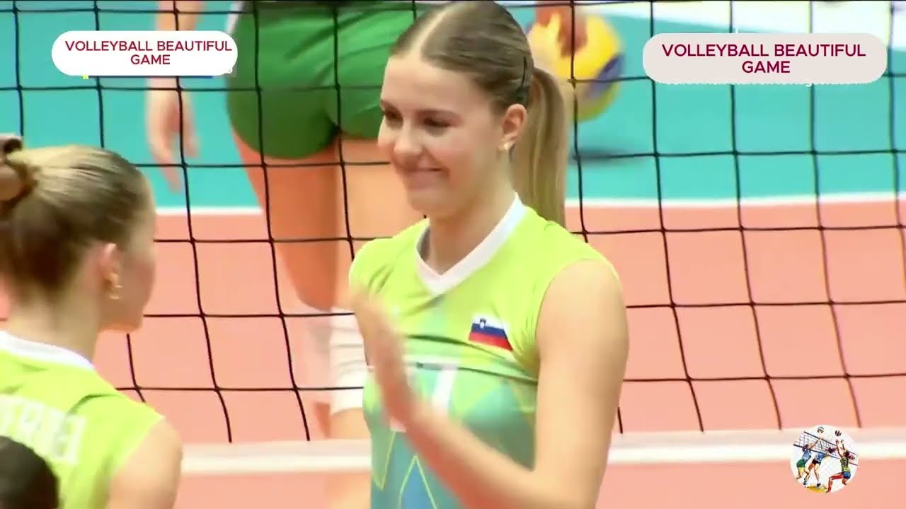 Slovenia women's national volleyball player Tani Jurič match footage VİDEO 1