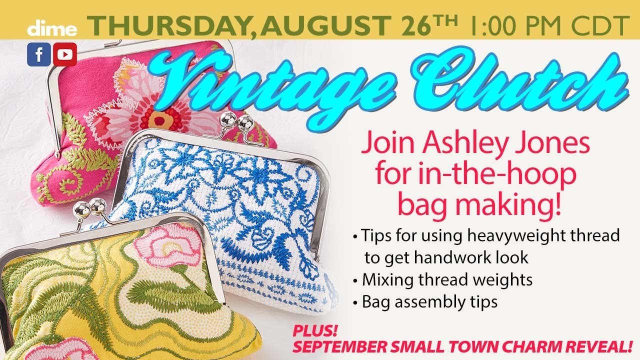 Vintage Clutch | In-the-Hoop | Between Friends