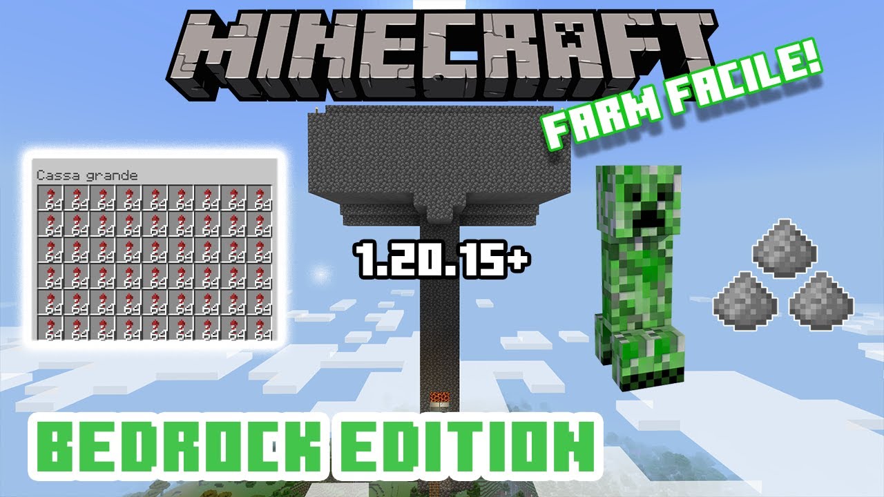 *NUOVA* La MIGLIORE FARM di CREEPER per Bedrock Edition !! || MINECRAFT ITA