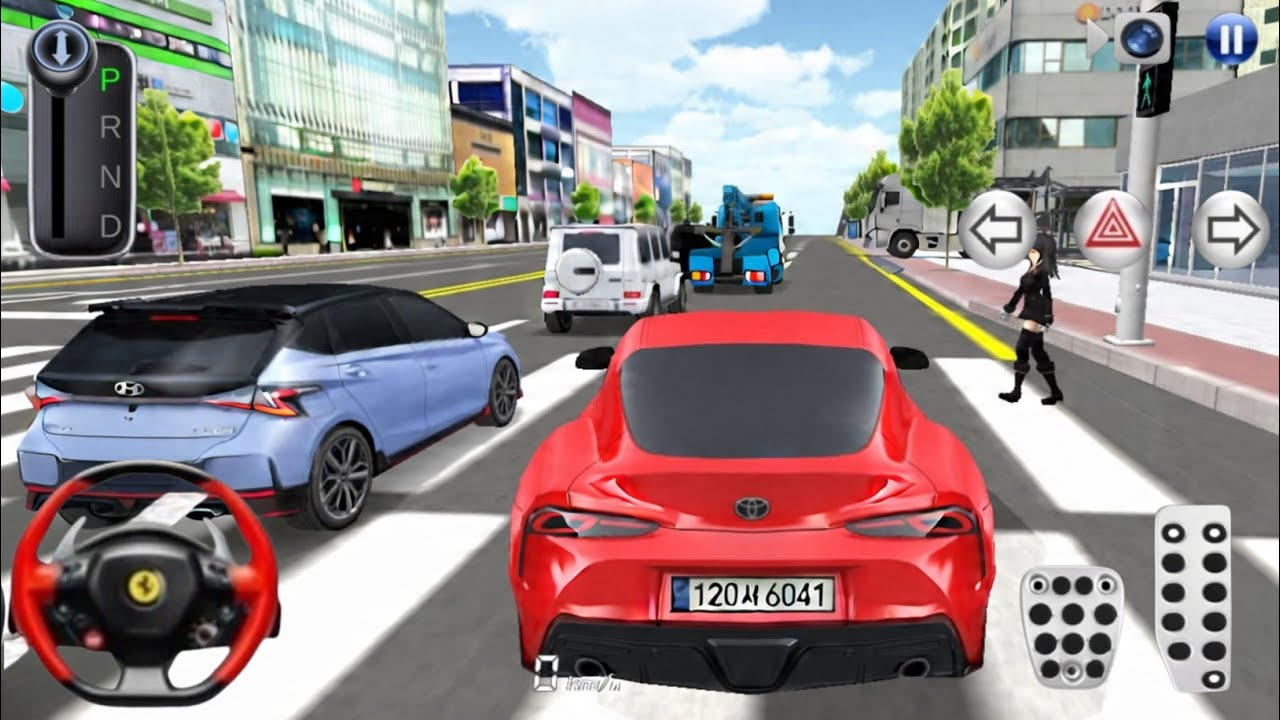 🔥Red Hundai✈️ car VSUrban Road 🏎️rage || 3d driving class 2 || 2026 Gameplay adventure moment #games