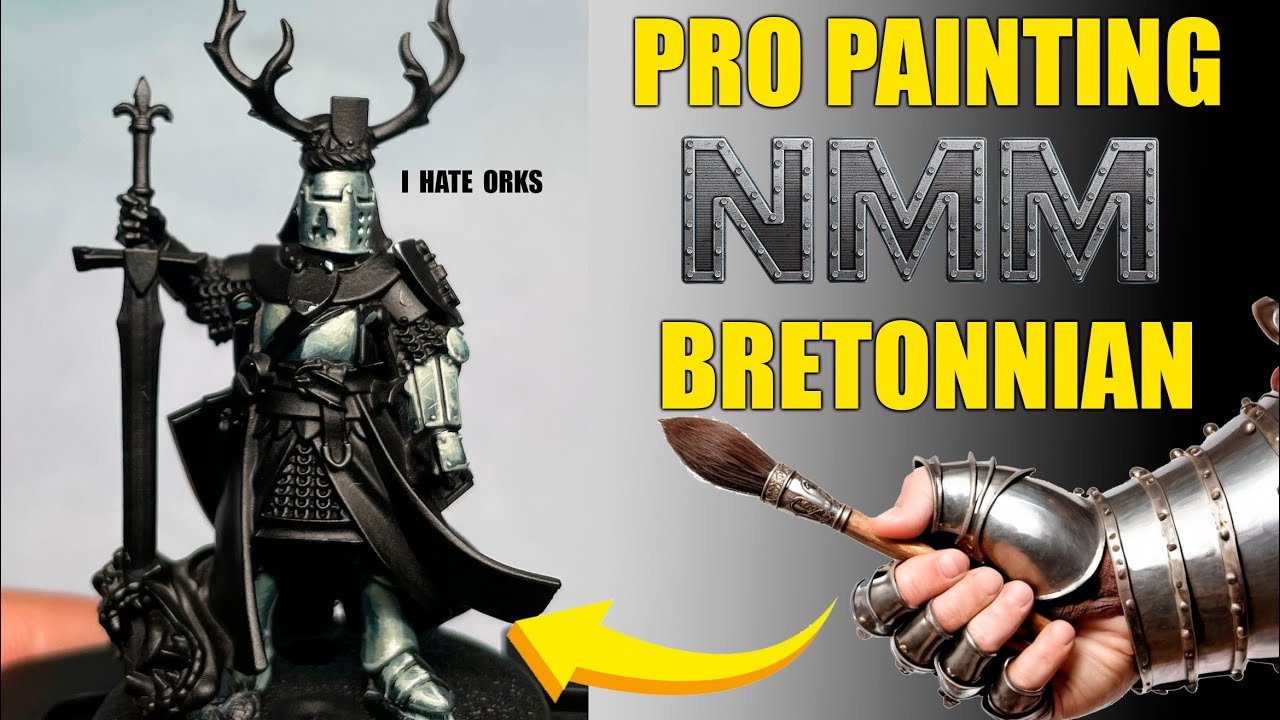 PRO Painting NMM Bretonian Knight with 3 colors.