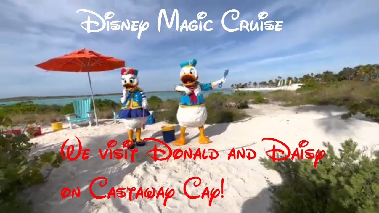4K HDR | 2021 DCL Very Merrytime Christmas at Castaway Cay to see Donald Daisy Chip Dale