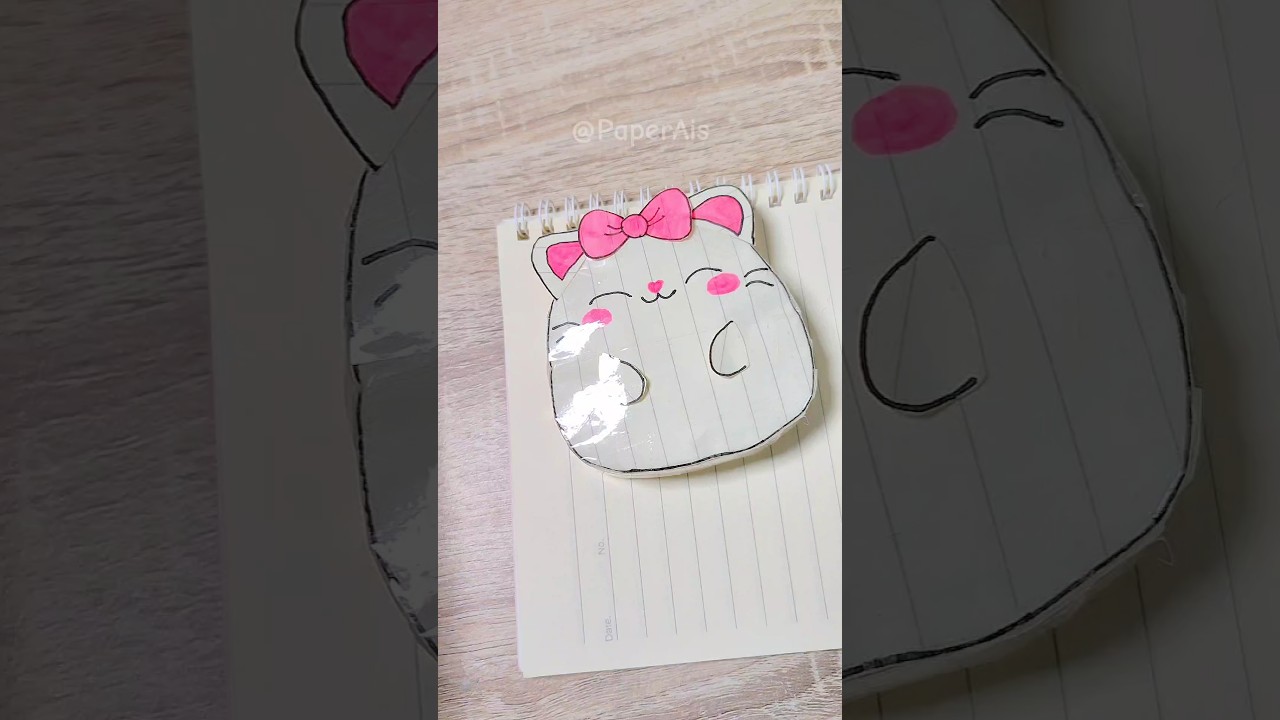 DIY 💕 Cute Kitty Squishmallow Tutorial #squishmallows #tutorial #howto #squishy #art #papercraft