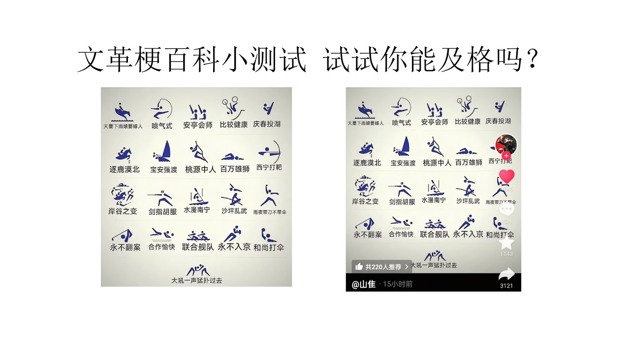 文革梗百科（二）试试看你能及格吗？丨韦国清广西文革丨重庆文革丨雨夜带刀不带伞丨永不翻案丨合作愉快丨林立果联合舰队丨和尚打伞无法无天丨大吼一声猛扑过去