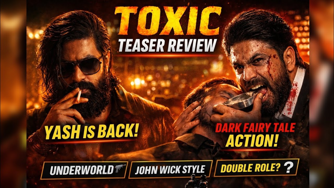 Yash Toxic Teaser Review 🔥 KGF ke baad itni khatarnak wapsi? Full Breakdown