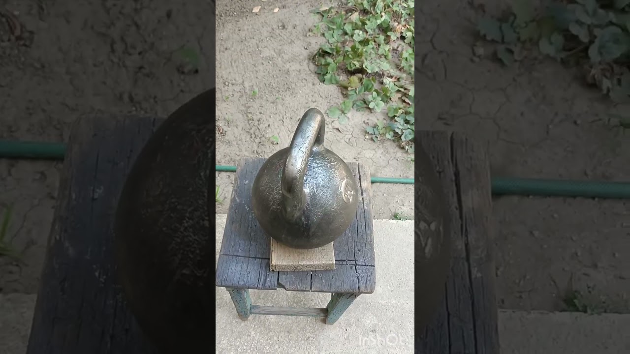 Реставрация гири 24 кг. Своими руками kettlebell restoration