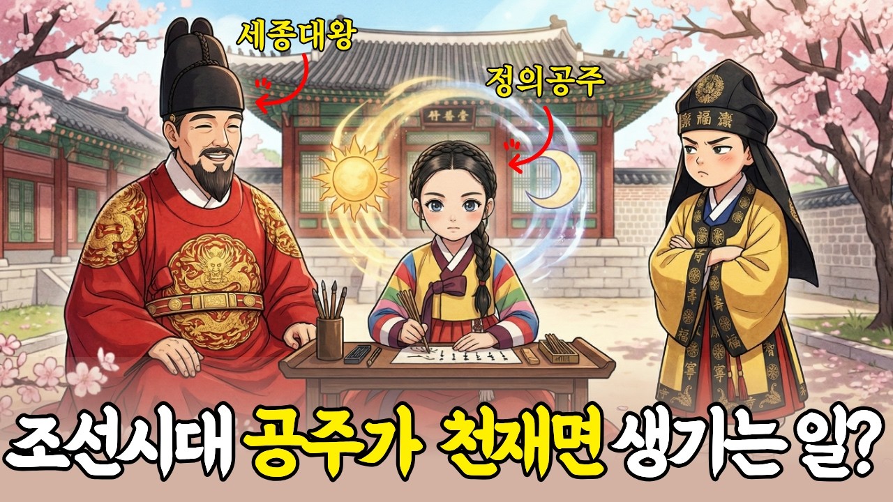 세종의 천재 딸 정의공주는 정말 행복했을까?ㅣ세종의 천재 딸 정의 공주의 사랑이야기ㅣ훈민정음을 함께 만든 천재 딸 정의 공주
