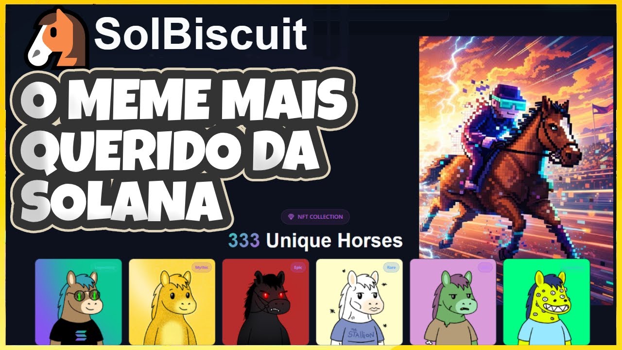 SOLBISCUIT - A MEME QUERIDINHA DA SOLANA CHEGOU E TEM ATÉ NFT