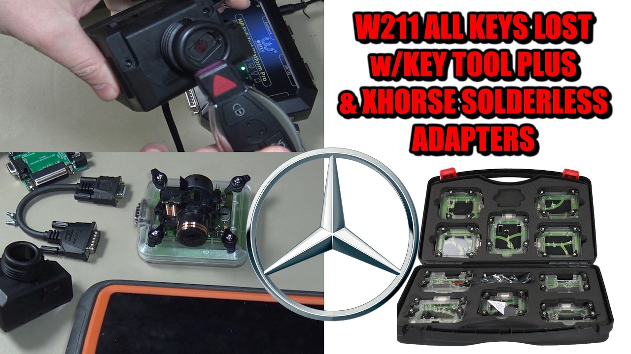 (666) W211 Mercedes All Keys Lost | Key Tool Plus + Solderless Adapter