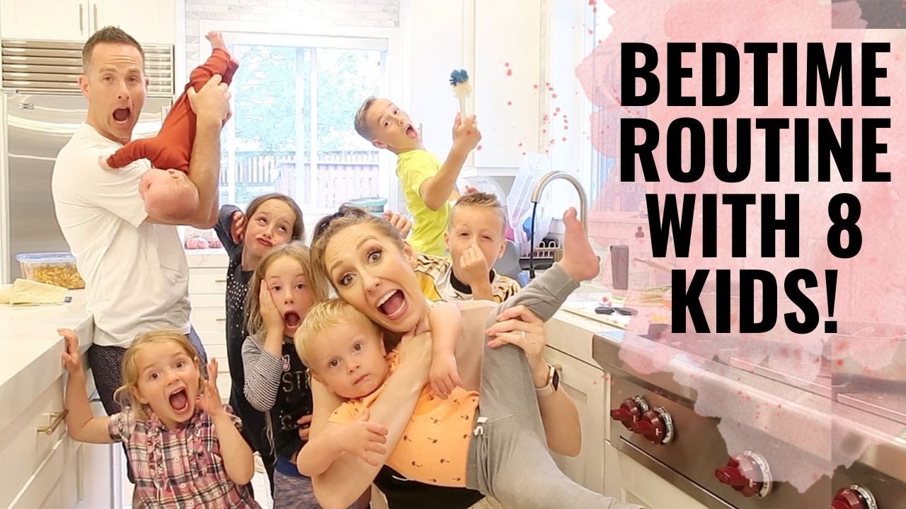 Bedtime routine with 8 KIDS! | Bedtime tips & tricks