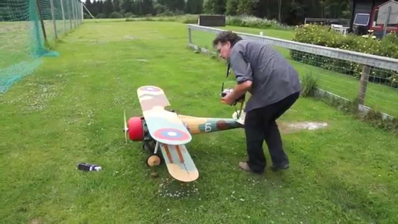 Proctor N-28 Nieuport test flight with Saito FG-33 over Skoger