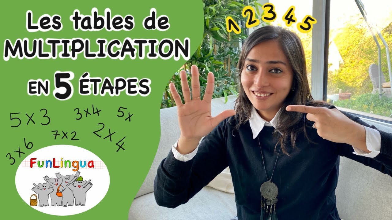 Les tables de Multiplication en 5 étapes !!!!!