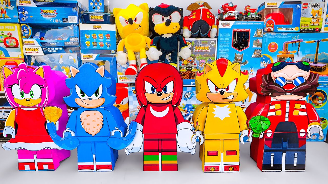 Unboxing Sonic The Hedgehog Toys Collection | Sonic, Knuckles & Shadow Lego Mystery Box Collection