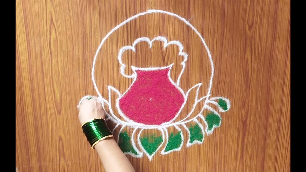 Sankranti rangoli ❤️like share and subscribe @vishrangoli #sankrantirangoli #pongalkolam #muggulu