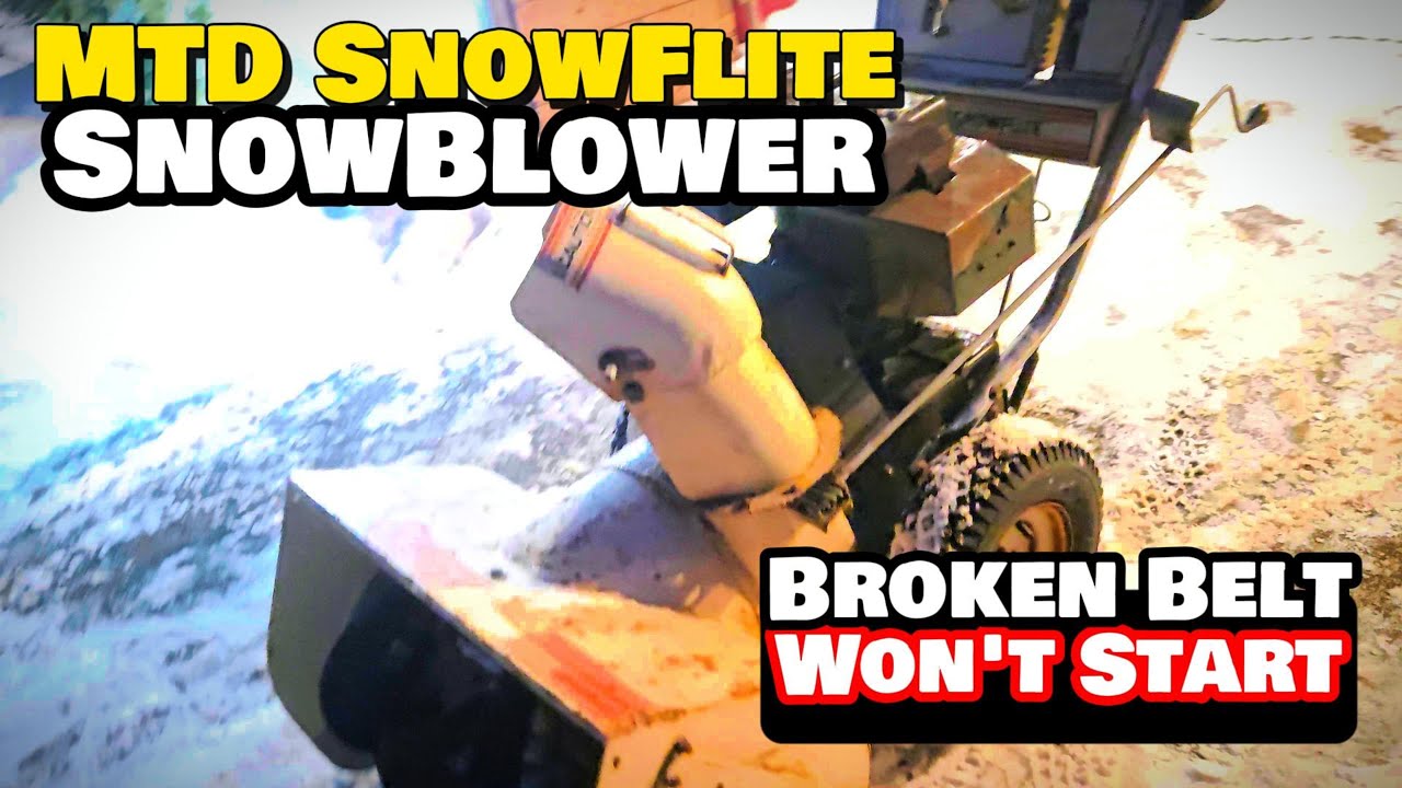 Snowflite Snowblower Has Developed An Attitude