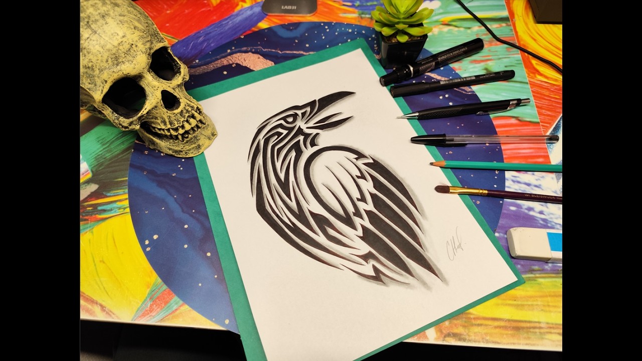 Shadow of the Raven – Tribal Ink Awakens the Dark Spirit | Visio Nexus Art