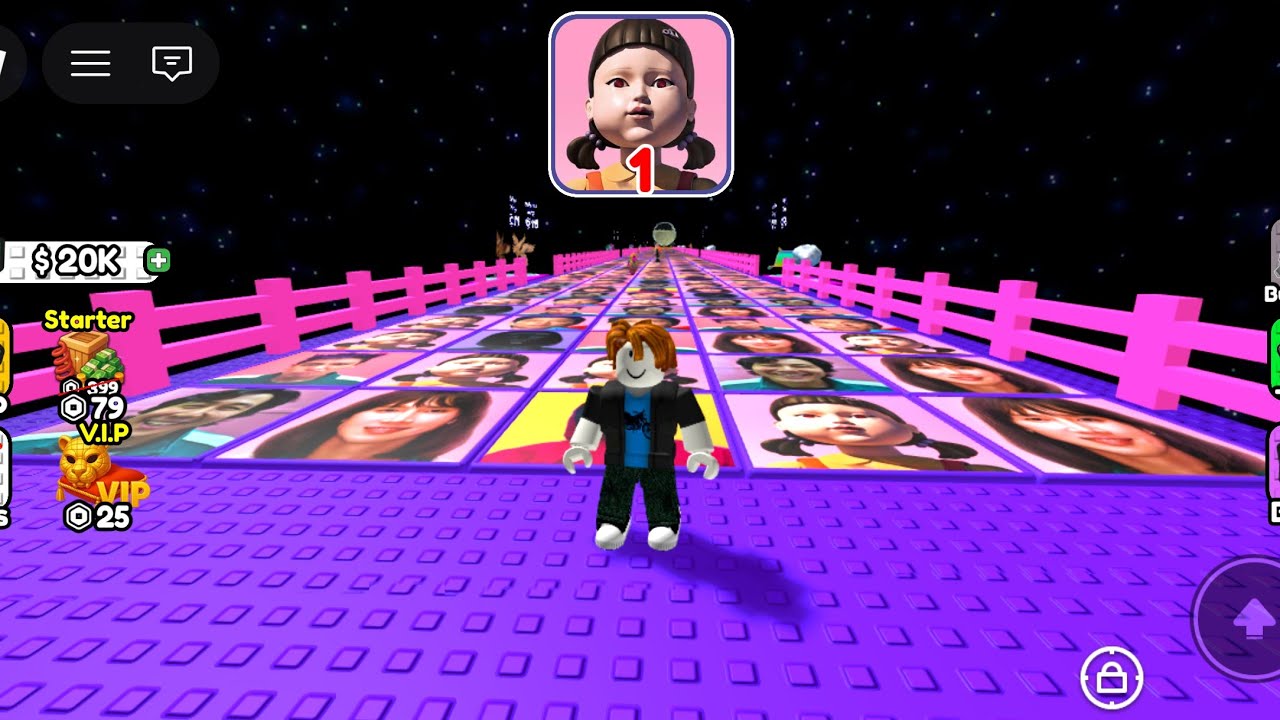 ONE MISTAKE = GAME OVER ROBLOX ULTIMATE SQUID GAME GLASS BRIDGE CHALLENGE DAY 2 @vikramgamerz