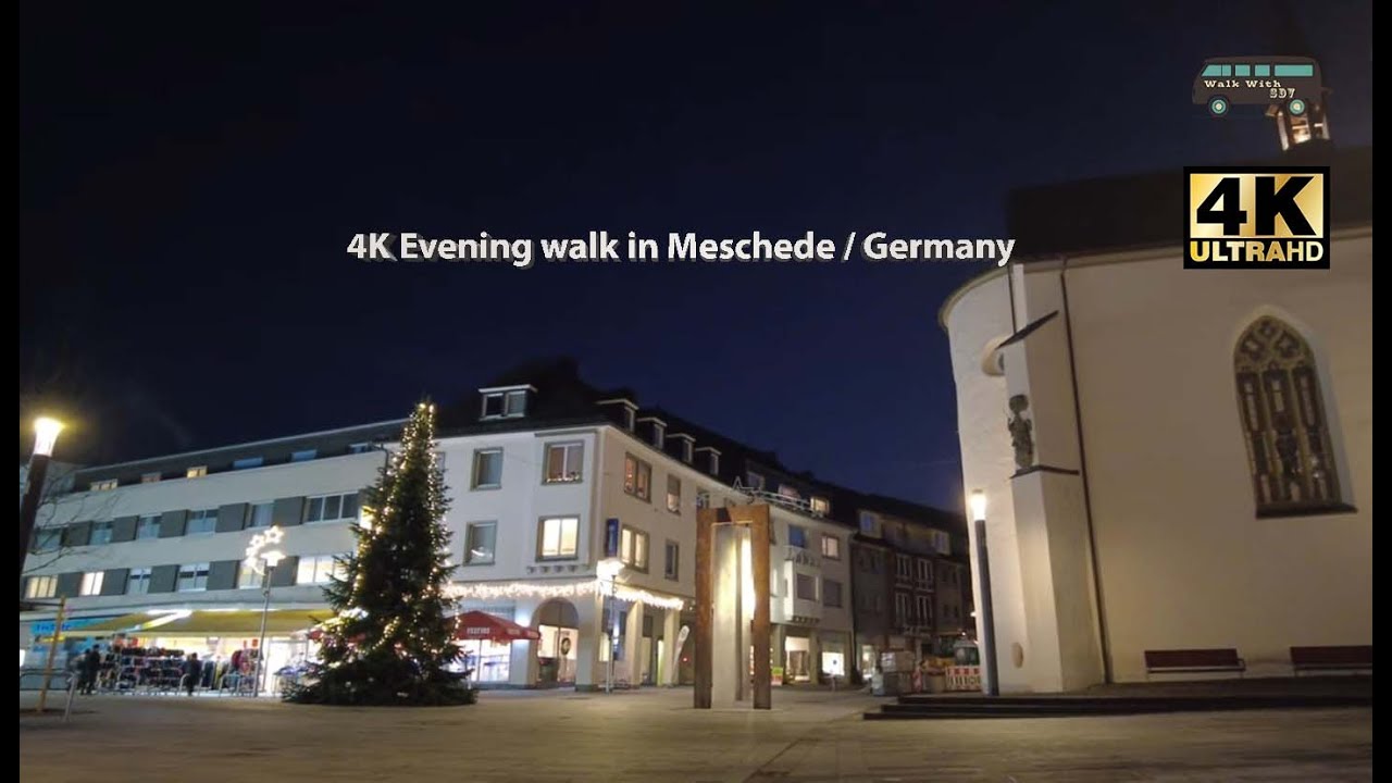 4K Evening walk in Meschede / Germany #X