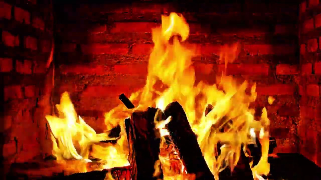 Warm Brick Firelight for Peaceful Cozy Evenings 🔥