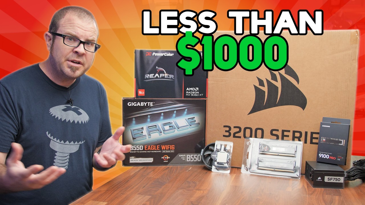 Building a sub-$1000 Gaming PC in the Corsair 3200D